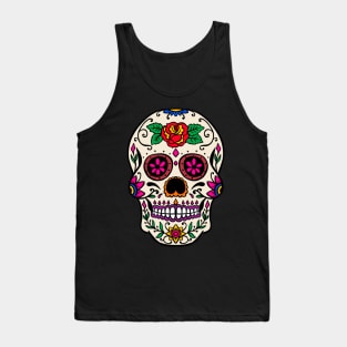 dia de los muertos skull Tank Top